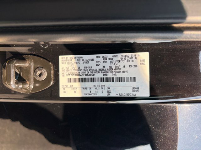 Certified 2022 Ford F150 Raptor w/ Equipment Group 801A High AWD/4WD image 25
