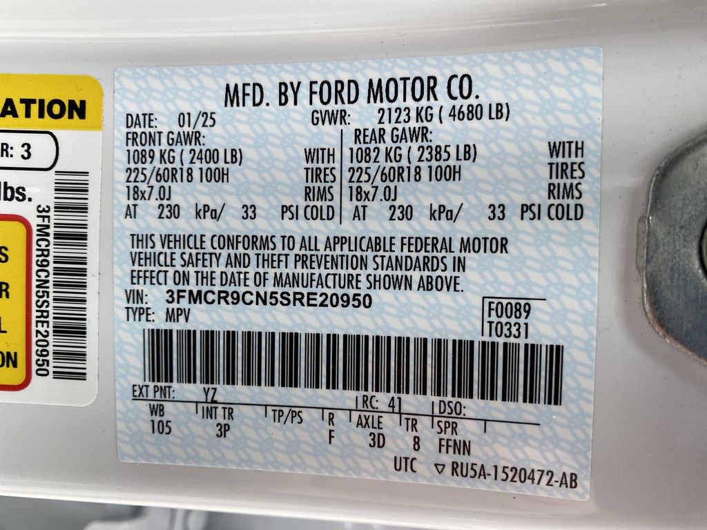 Certified 2025 Ford Bronco Sport Outer Banks w/ Outer Banks Tech Package+ image 56