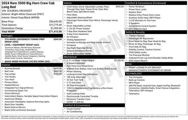 Used 2024 RAM 3500 Big Horn image 35