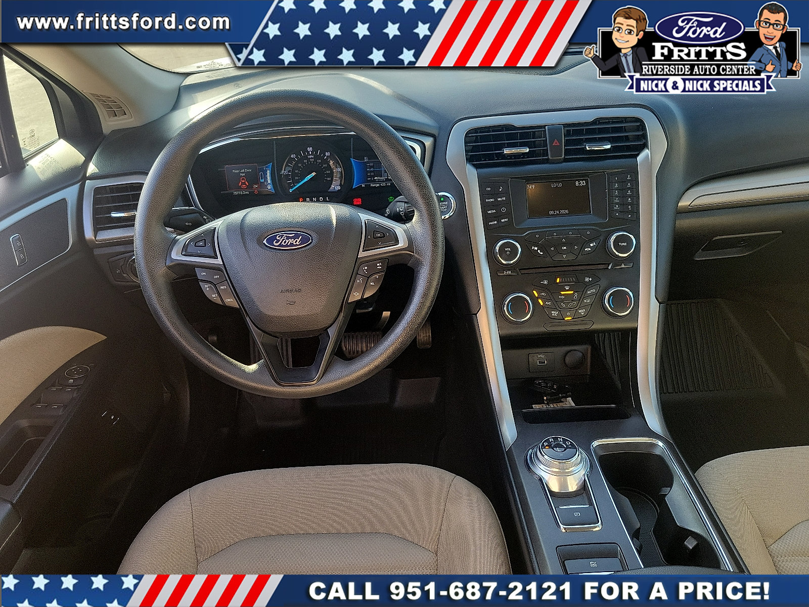 Certified 2017 Ford Fusion S FWD image 5