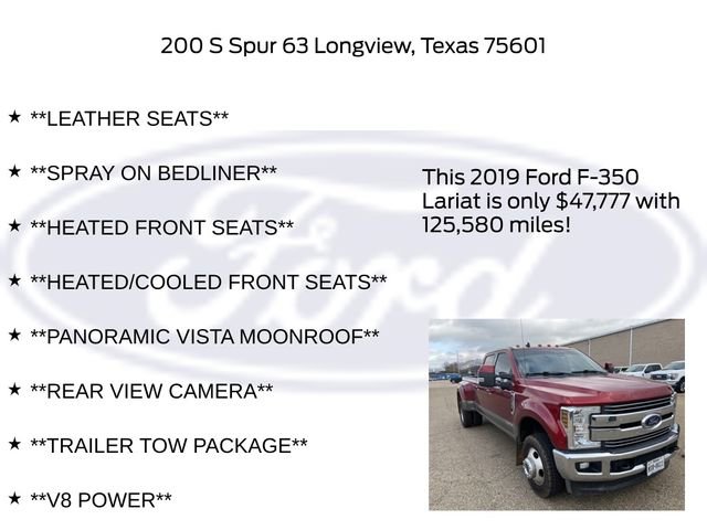 Certified 2019 Ford F350 Lariat w/ Lariat Ultimate Package image 25
