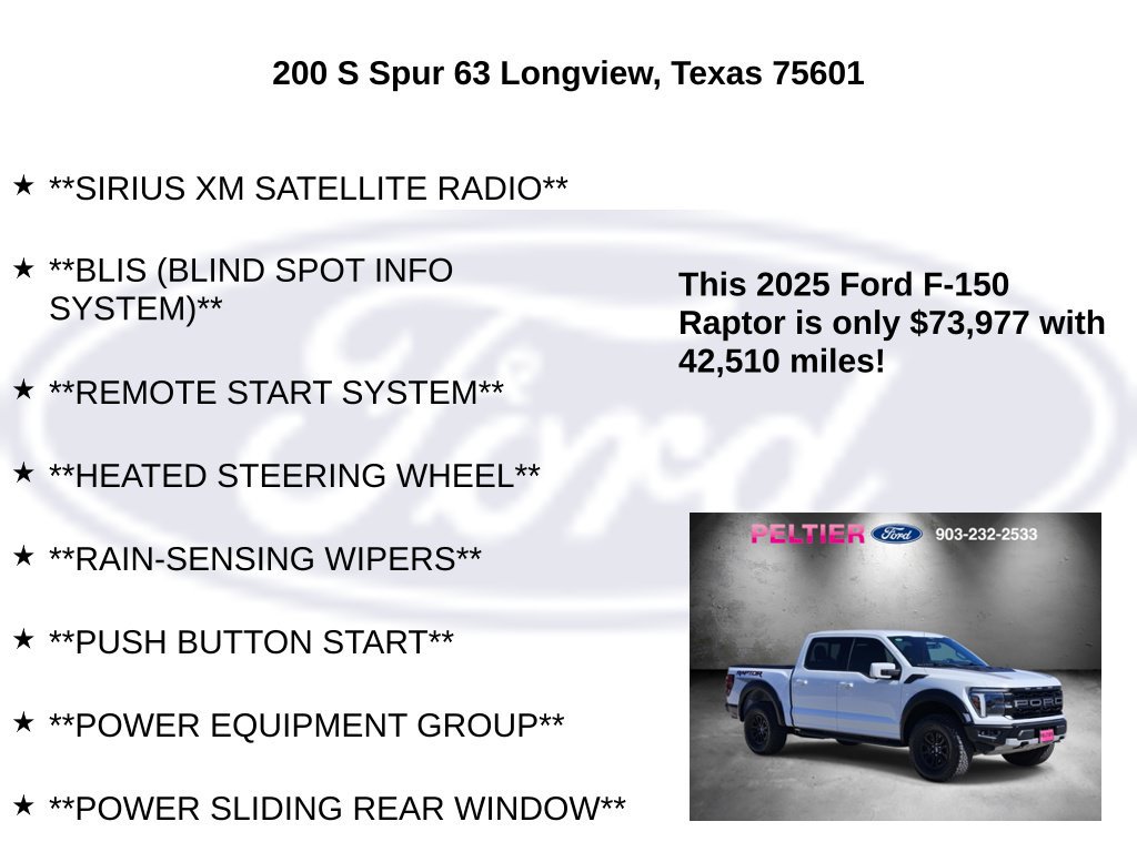 Certified 2025 Ford F150 Raptor AWD/4WD image 15