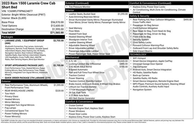 Used 2023 RAM 1500 Laramie AWD/4WD image 5