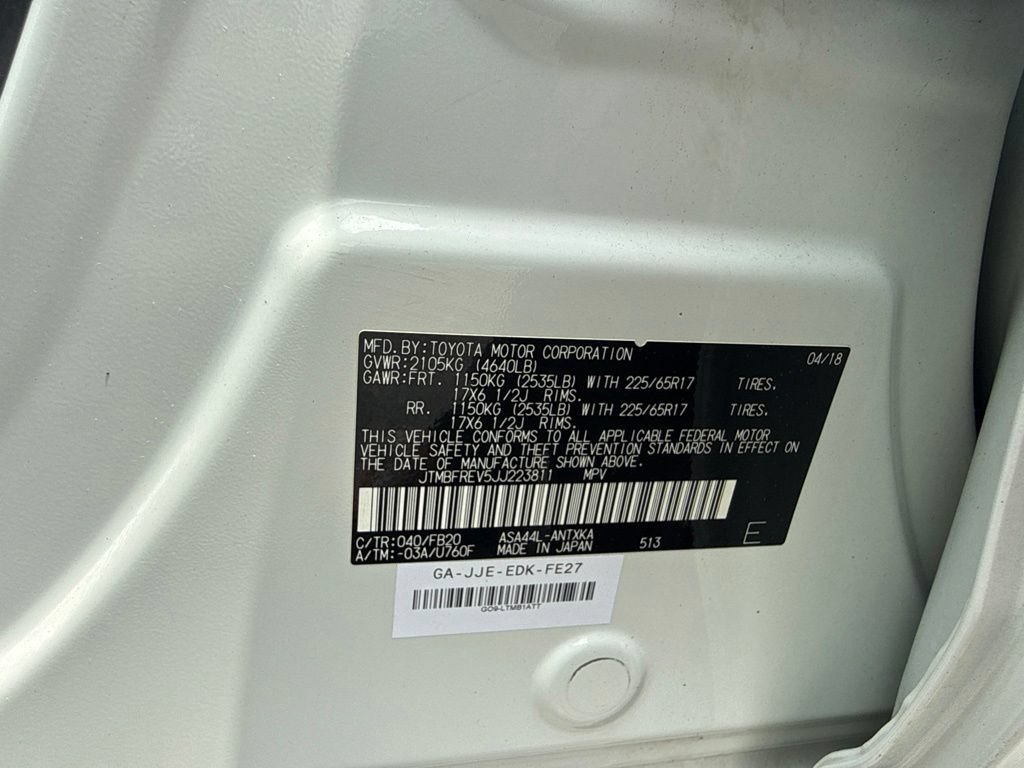 Used 2018 Toyota RAV4 LE w/ All Weather Liner Package AWD/4WD image 11