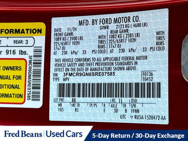 Certified 2025 Ford Bronco Sport Heritage AWD/4WD image 35