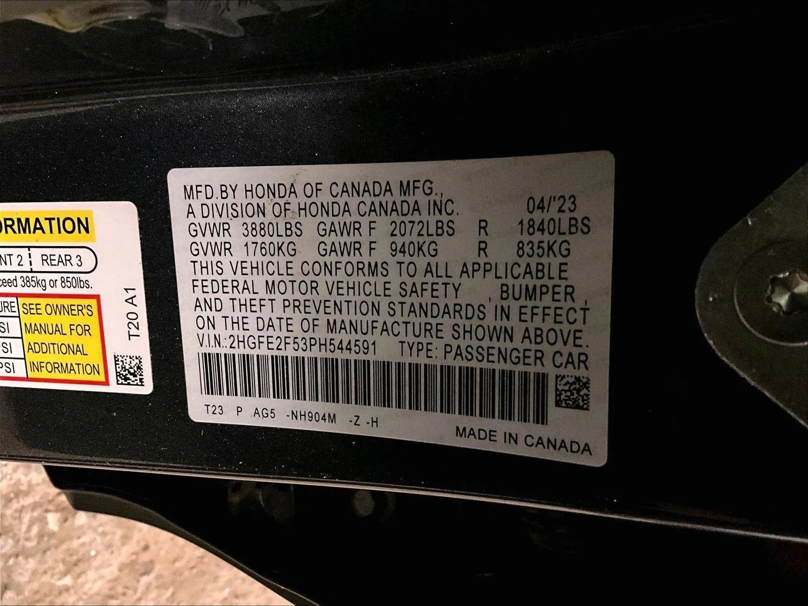 Used 2023 Honda Civic Sport image 32