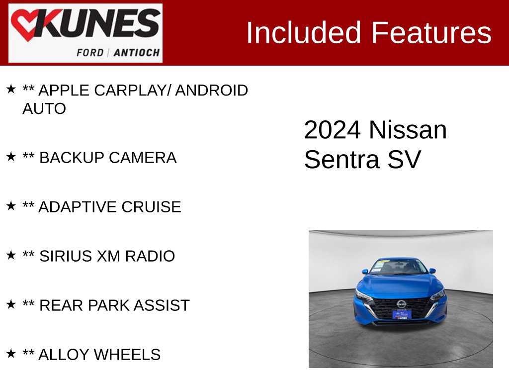 Used 2024 Nissan Sentra SV FWD image 3