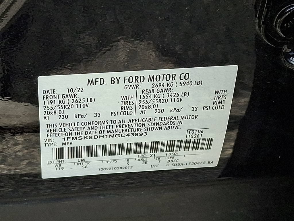 Certified 2022 Ford Explorer XLT w/ Equipment Group 202A AWD/4WD image 27