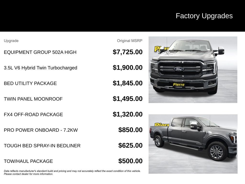 Certified 2025 Ford F150 Lariat w/ Equipment Group 502A High AWD/4WD image 13