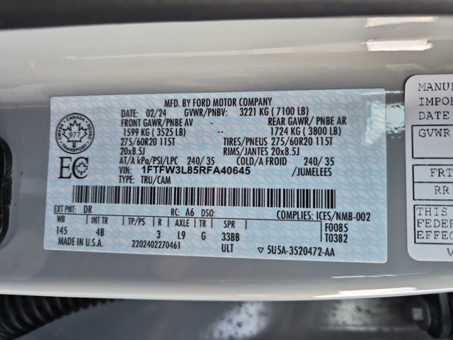 Certified 2024 Ford F150 XLT w/ Equipment Group 303A High AWD/4WD image 25