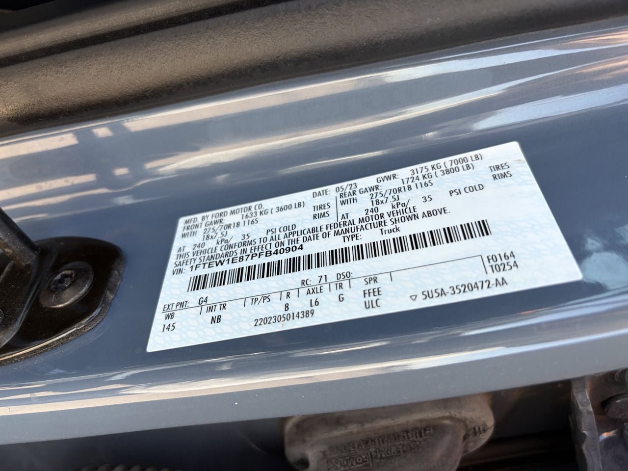 Certified 2023 Ford F150 Tremor w/ Equipment Group 402A High AWD/4WD image 32