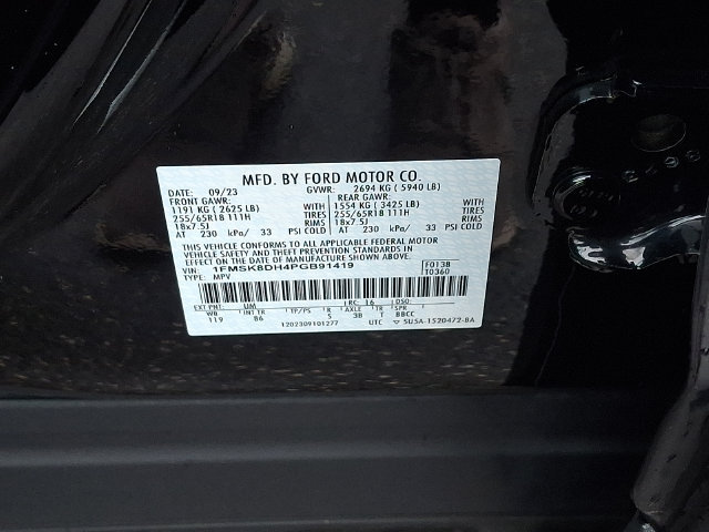 Certified 2023 Ford Explorer XLT AWD/4WD image 27
