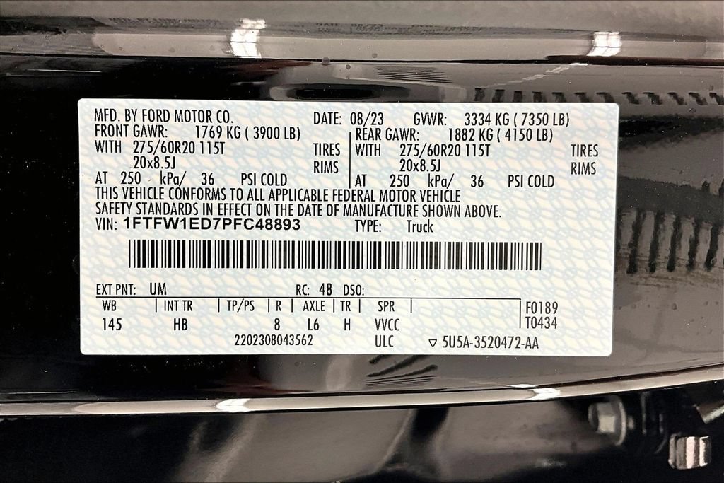 Certified 2023 Ford F150 Lariat w/ Equipment Group 502A High AWD/4WD image 36