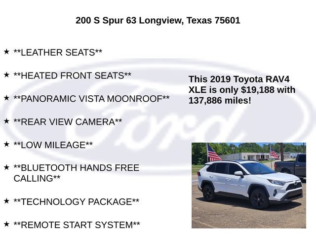 Used 2019 Toyota RAV4 XLE w/ Convenience Package FWD image 10
