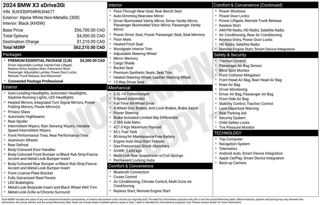 Used 2024 BMW X3 xDrive30i image 22