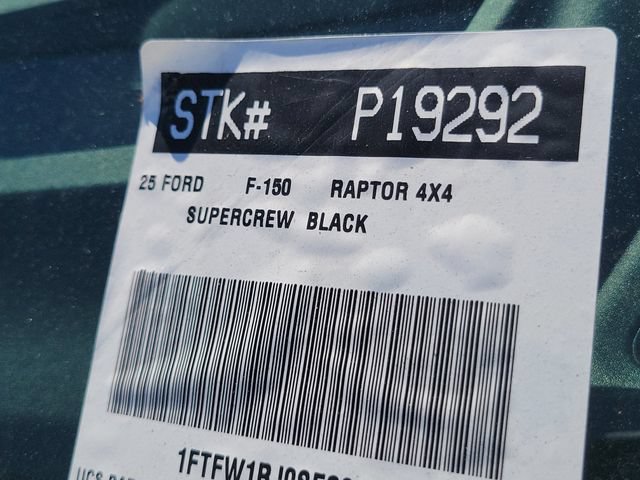 Certified 2025 Ford F150 Raptor w/ Equipment Group 803A Raptor R AWD/4WD image 37