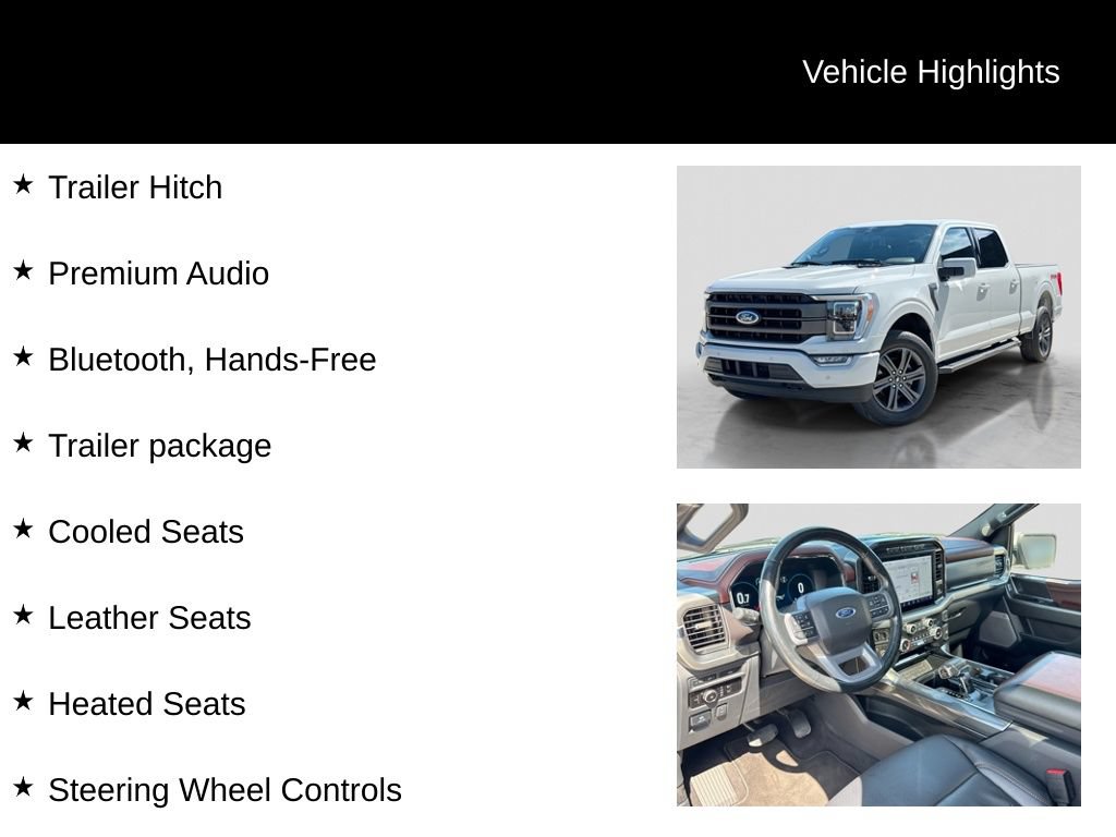 Certified 2023 Ford F150 Lariat w/ Equipment Group 502A High AWD/4WD image 27