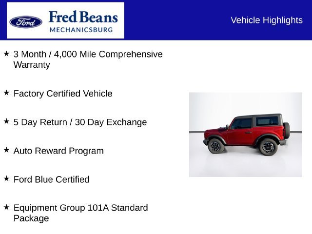 Certified 2022 Ford Bronco 2-Door AWD/4WD image 7