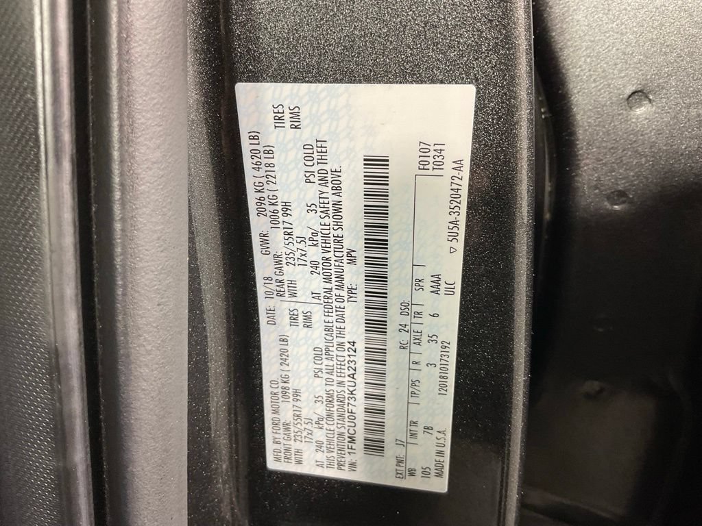 Certified 2019 Ford Escape S FWD image 26