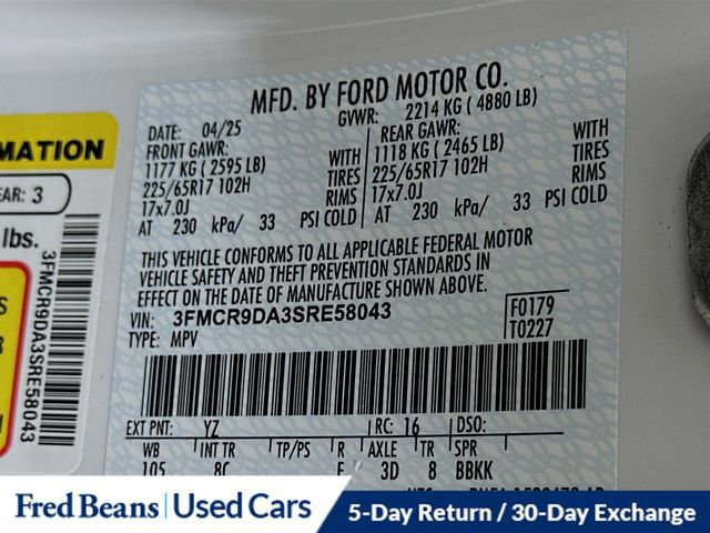 Certified 2025 Ford Bronco Sport Badlands image 34