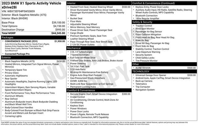 Used 2023 BMW X1 xDrive28i w/ Convenience Package image 2