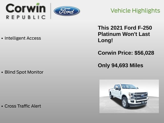 Certified 2021 Ford F250 Platinum w/ FX4 Off-Road Package AWD/4WD image 12
