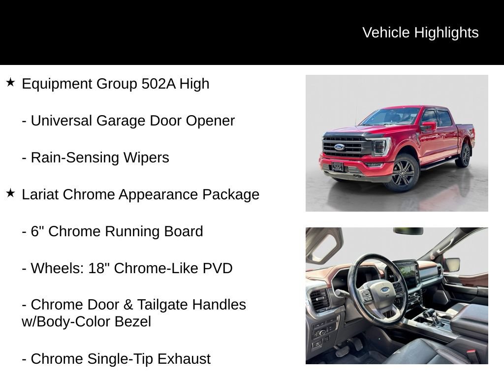 Certified 2021 Ford F150 Lariat w/ Equipment Group 502A High AWD/4WD image 15
