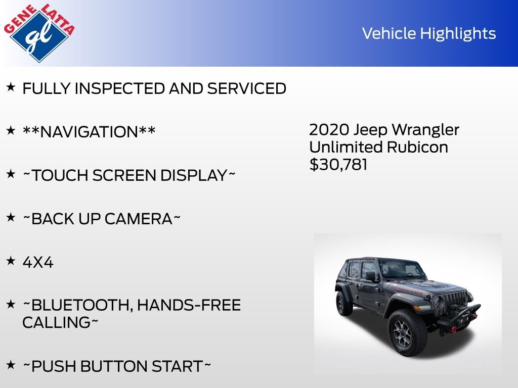Used 2020 Jeep Wrangler Unlimited Rubicon AWD/4WD image 33