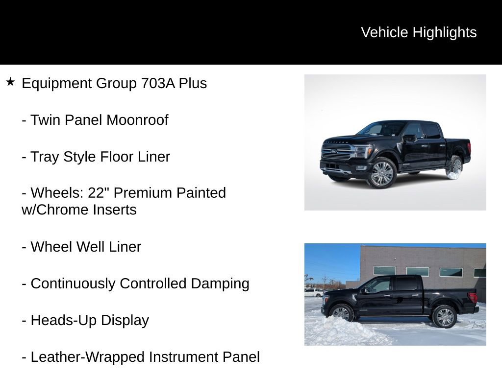 Certified 2024 Ford F150 Platinum w/ Equipment Group 703A Plus image 6