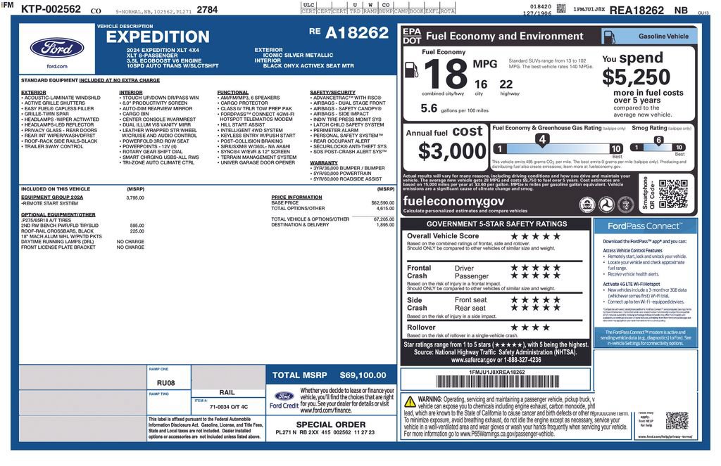 Certified 2024 Ford Expedition XLT AWD/4WD image 5