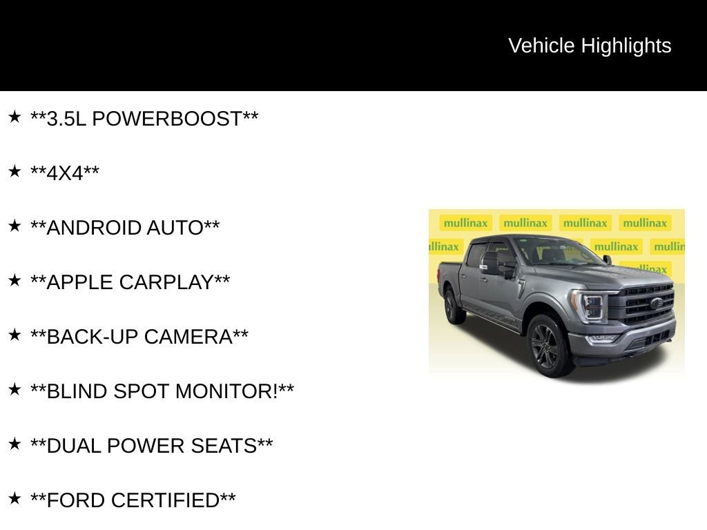 Certified 2023 Ford F150 Lariat w/ Equipment Group 502A High AWD/4WD image 12