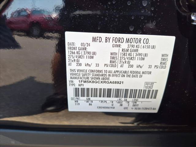 Certified 2024 Ford Explorer ST w/ Equipment Group 401A AWD/4WD image 25