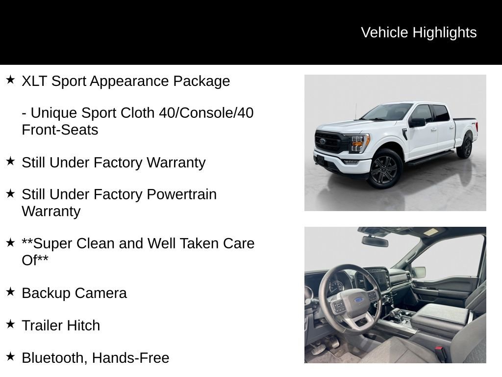 Certified 2023 Ford F150 XLT w/ Equipment Group 302A High AWD/4WD image 21