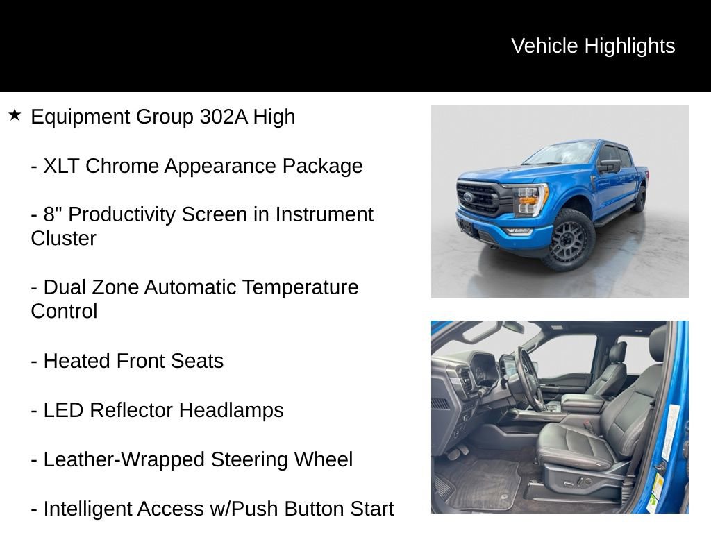 Certified 2021 Ford F150 XLT w/ Equipment Group 302A High AWD/4WD image 11