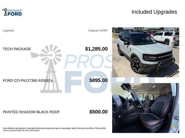 Certified 2023 Ford Bronco Sport Outer Banks w/ Tech Package AWD/4WD image 3