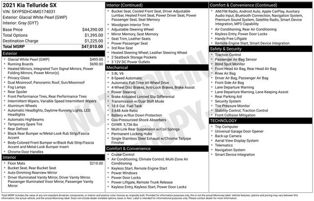 Used 2021 Kia Telluride SX image 40