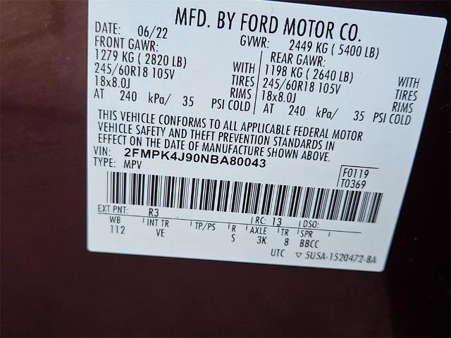 Certified 2022 Ford Edge SEL w/ Convenience Package image 11