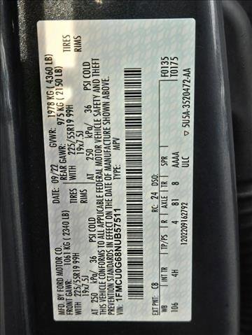 Certified 2022 Ford Escape SE w/ SE Sport Appearance Package image 21