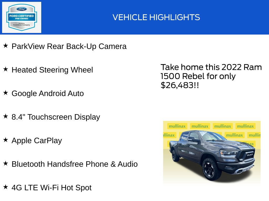 Used 2022 RAM 1500 Rebel w/ Rebel Level 1 Equipment Group AWD/4WD image 19