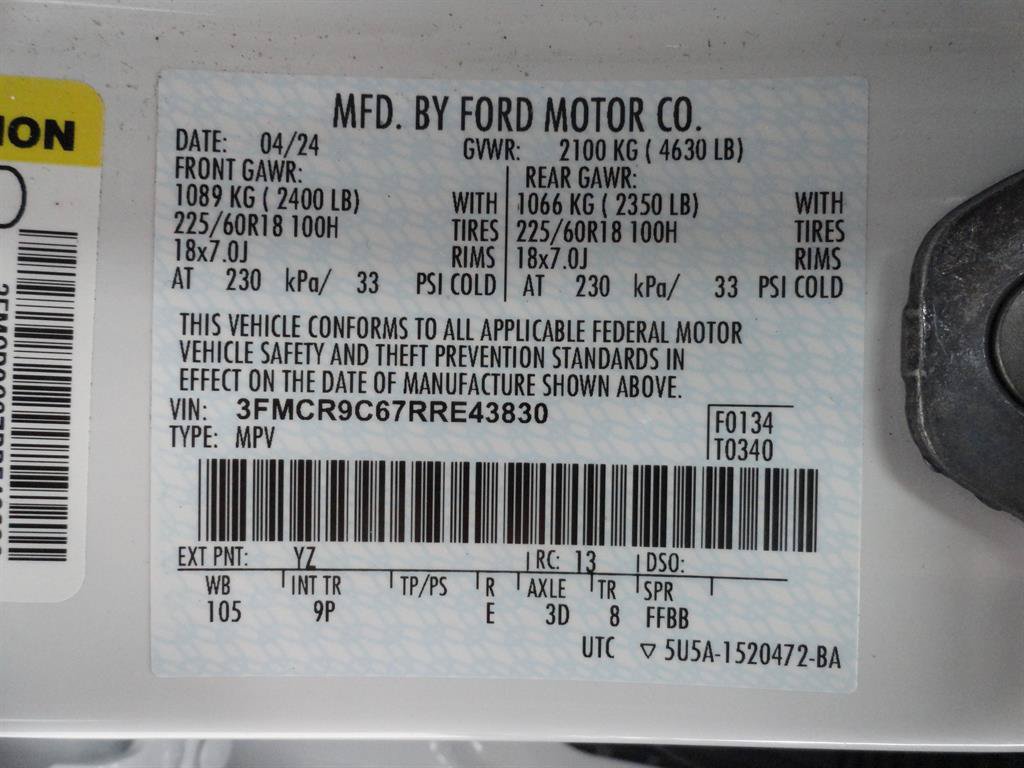 Certified 2024 Ford Bronco Sport Outer Banks AWD/4WD image 23