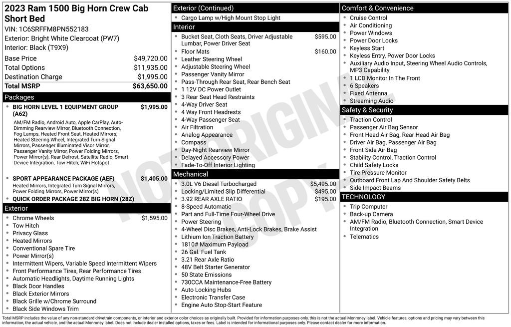Used 2023 RAM 1500 Big Horn image 8