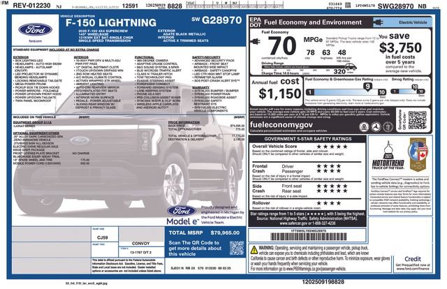 Certified 2025 Ford F150 Lightning Lariat AWD/4WD image 3