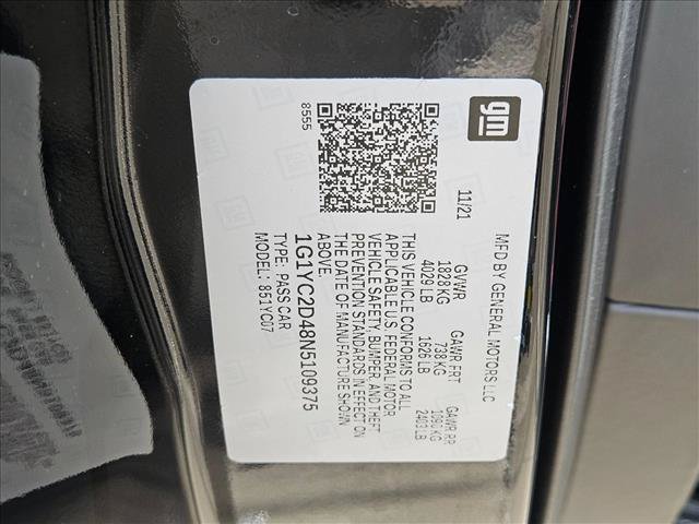 Used 2022 Chevrolet Corvette Stingray Premium Cpe w/ 3LT RWD image 23