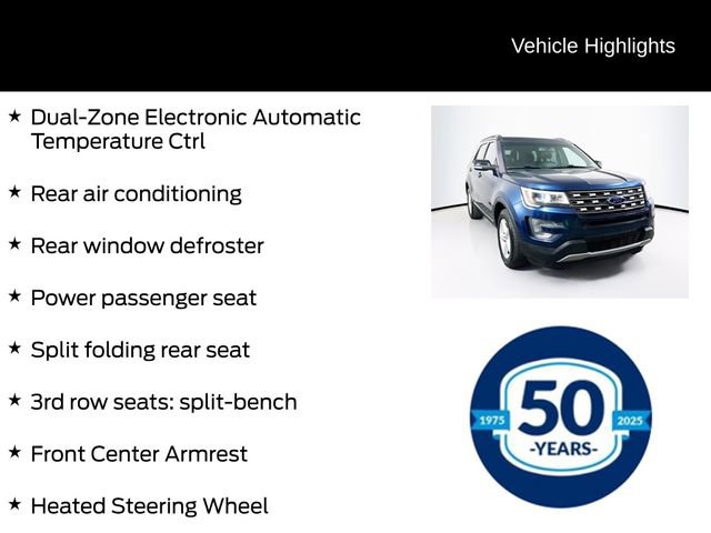Certified 2017 Ford Explorer XLT w/ Equipment Group 202A AWD/4WD image 16