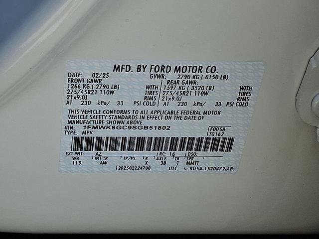 Certified 2025 Ford Explorer ST w/ Sun And Sound Package image 32