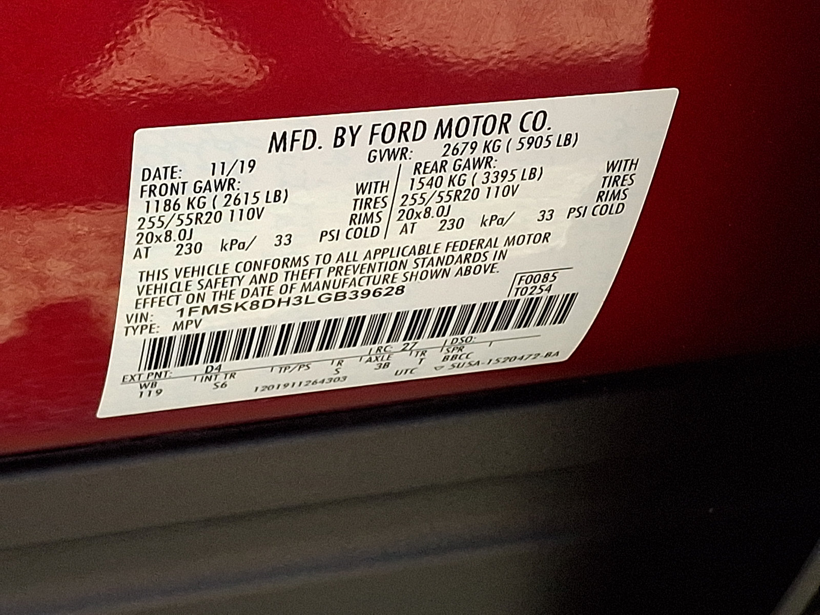 Certified 2020 Ford Explorer XLT w/ Equipment Group 202A AWD/4WD image 29