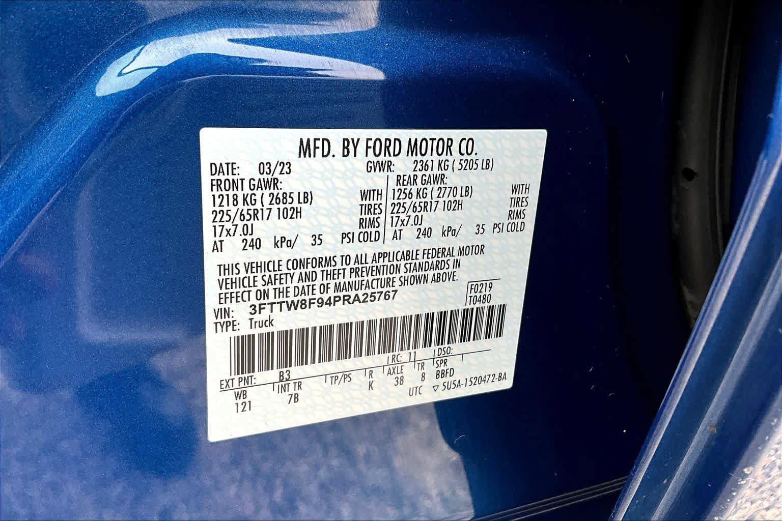 Certified 2023 Ford Maverick XLT w/ Equipment Group 300A Standard AWD/4WD image 34