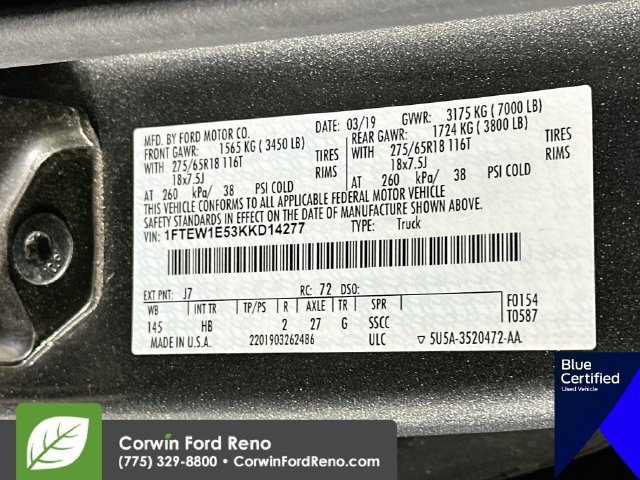 Certified 2019 Ford F150 Lariat AWD/4WD image 35