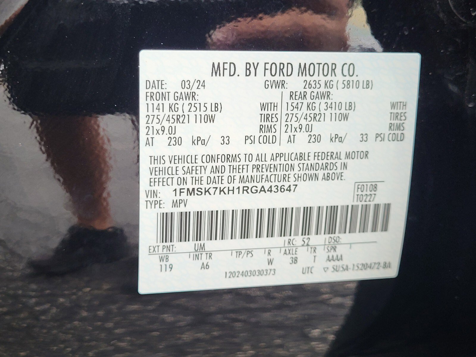 Certified 2024 Ford Explorer ST-Line w/ Class IV Trailer Tow Package RWD image 36