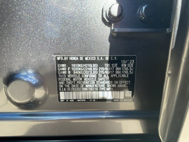 Used 2024 Honda HR-V EX-L image 35